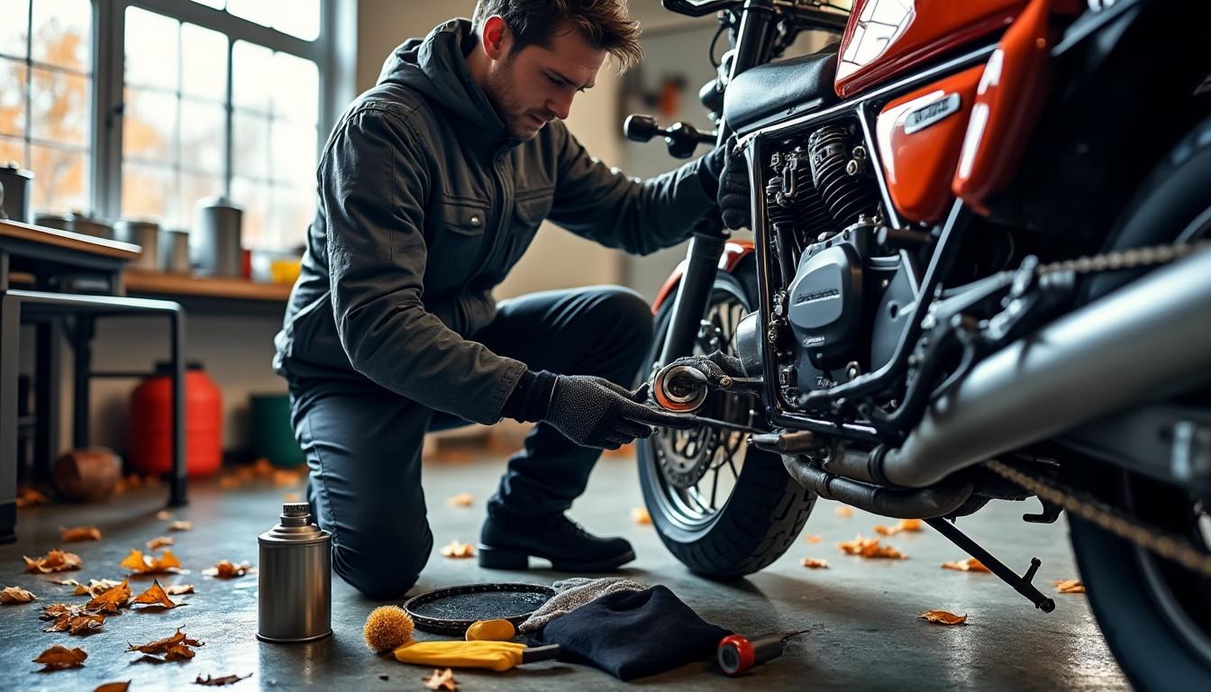découvrez nos conseils essentiels pour préparer votre moto à l'hiver. entretien complet et astuces pratiques pour protéger votre deux-roues pendant la saison froide.